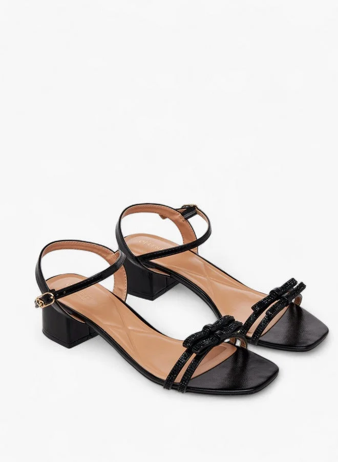 Celeste Women Embellished Block Heel Sandals Ramadan Collection